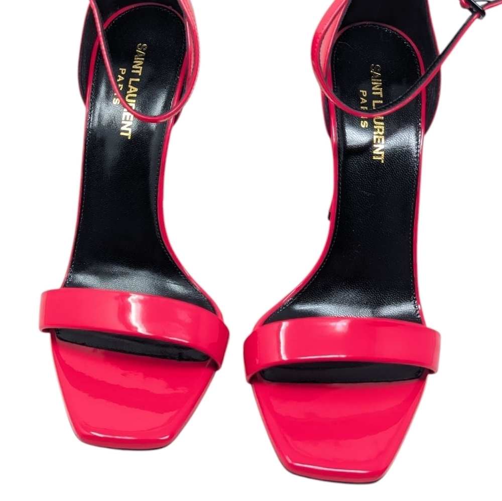 Saint Laurent Amber 105 Neon Pink Dress Up Evening Sandal Size EU 39 - Picture 4 of 11